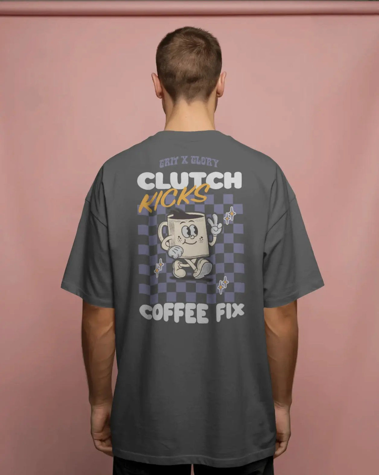 Clutch Kicks & Coffee Fix Oversized Box Tee