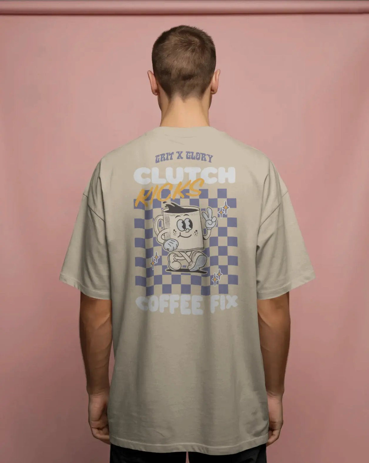 Clutch Kicks & Coffee Fix Oversized Box Tee