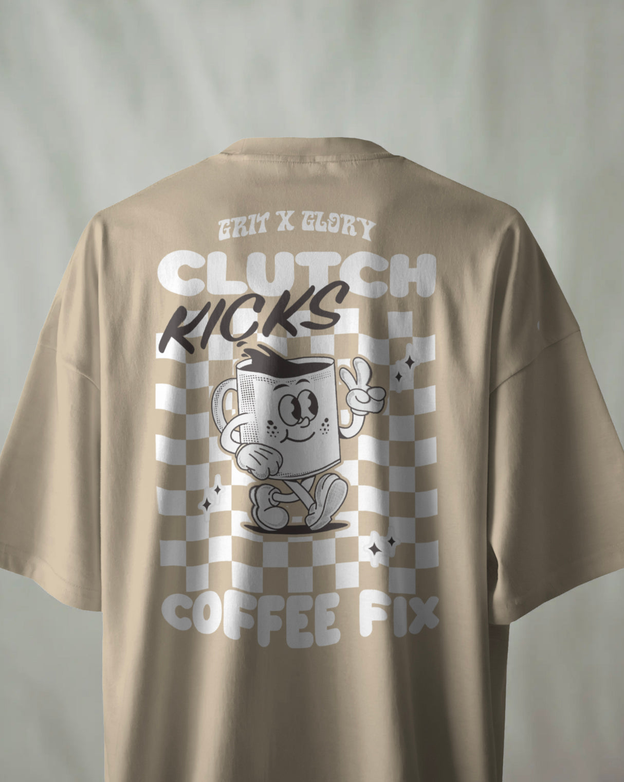 Clutch Kicks & Coffee Fix 2 Oversized Box Tee