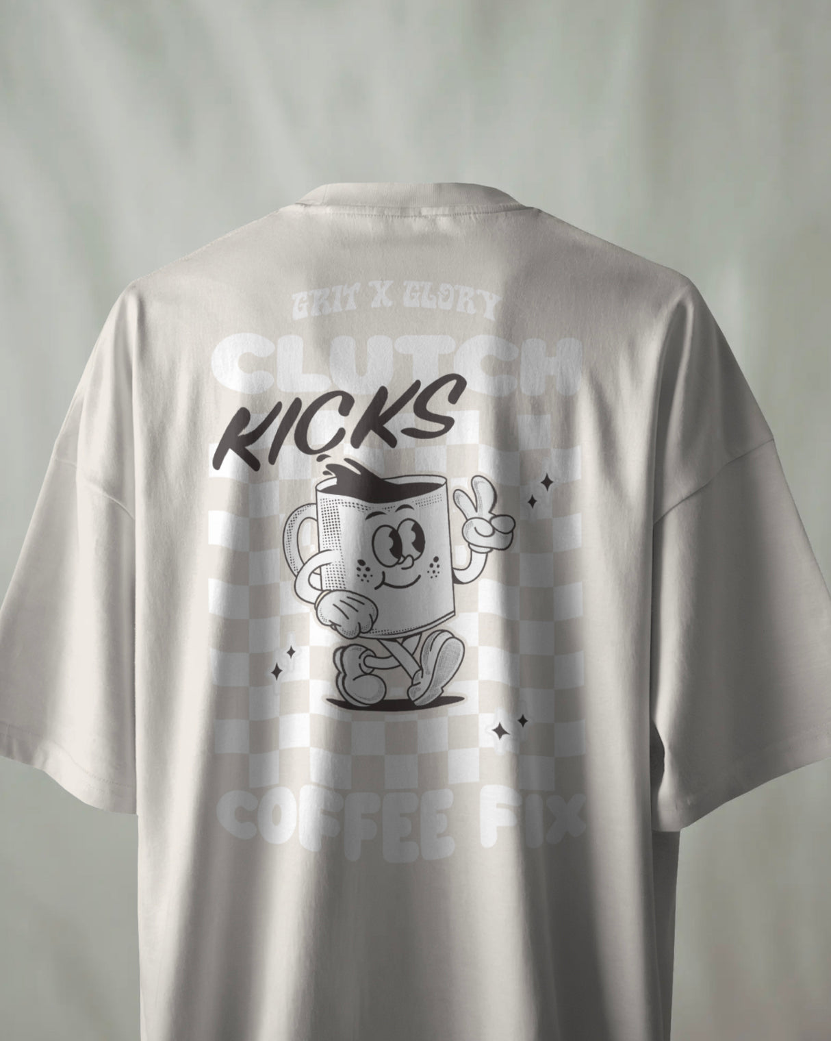 Clutch Kicks & Coffee Fix 2 Oversized Box Tee