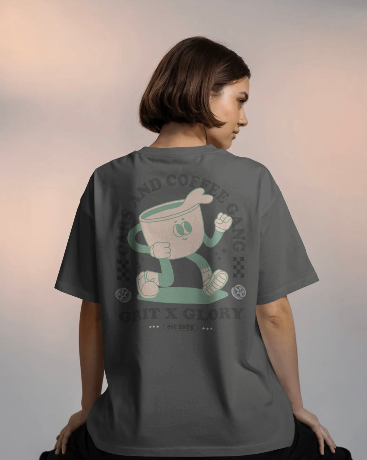 Cars & Coffee Gang Oversized Box Tee