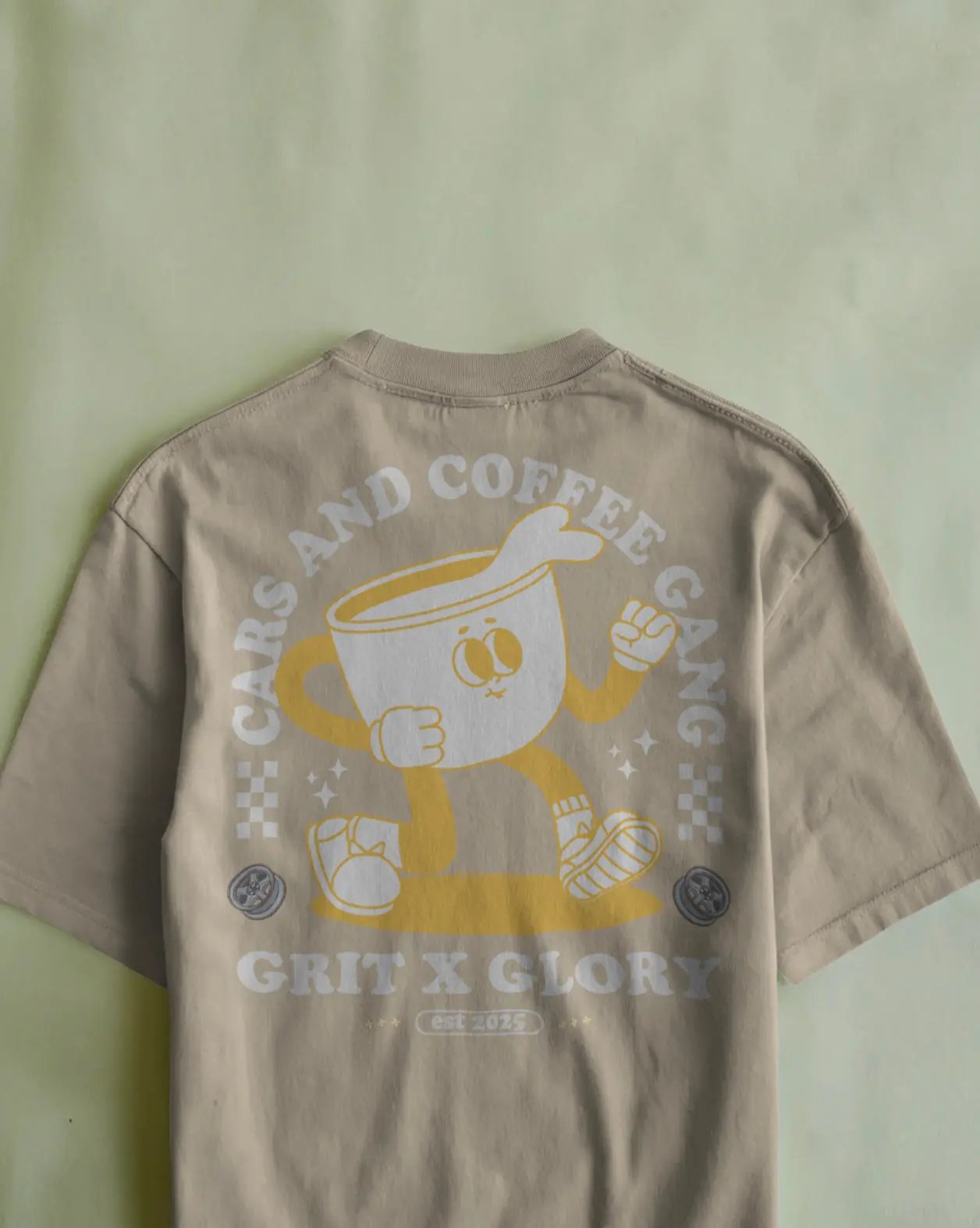 Cars & Coffee Gang 2 Oversized Box Tee